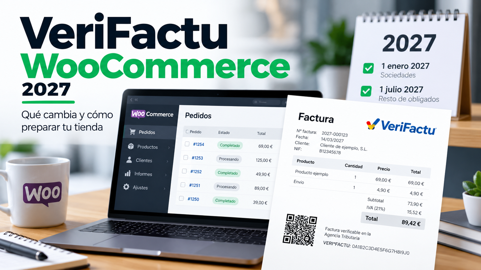 VeriFactu WooCommerce 2027: qué cambia y cómo preparar tu tienda